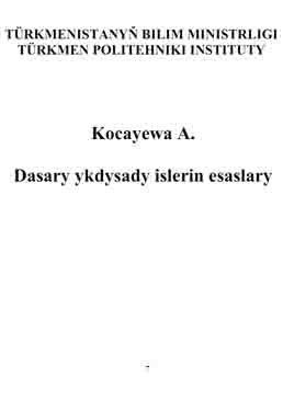 Daşary ykdysady işleriň esaslary